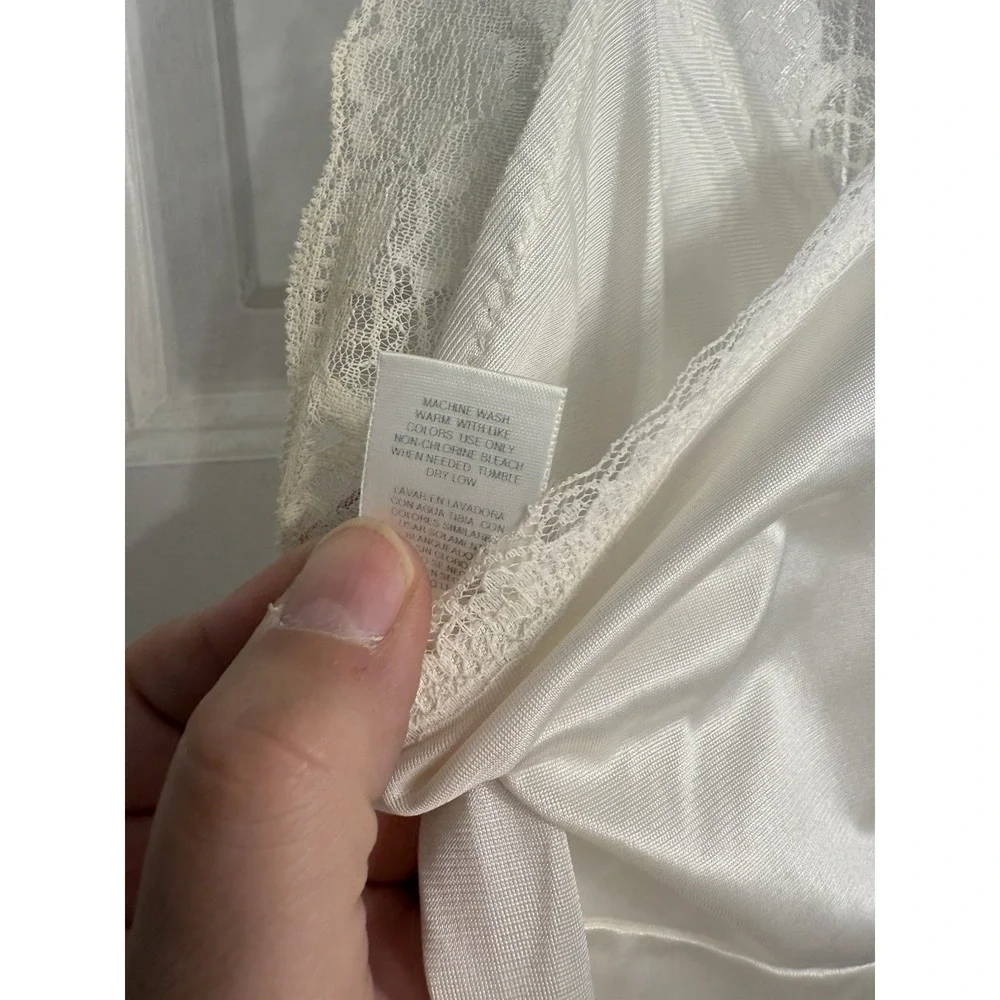 Adonna Size 42 Dress Slip Night Gown White‎ Jc Penny's Vintage White Satin Sexy